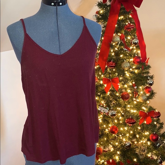 V neck Maroon Cami - Picture 1 of 5